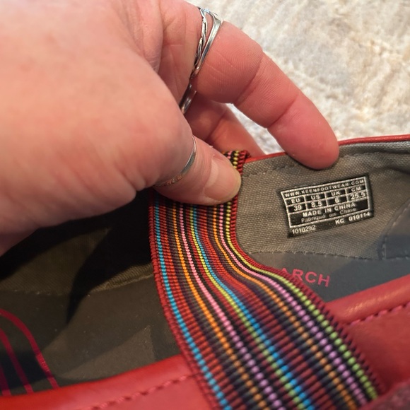Keen Womens Rivington CNX Mary Jane Shoe Sz 8.5 Red Minimal SlipOn Flat Outdoor - Picture 7 of 7
